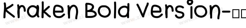 Kraken Bold Version字体转换